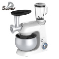 Shinechef Tilt Head Electric AC DC Motor Compact 1300w Stand Hand Egg Beater Plastic Stand Mixer
